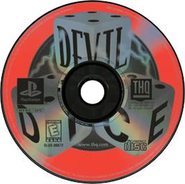 Artwork on the Disc for Devil Dice on the Sony Playstation.