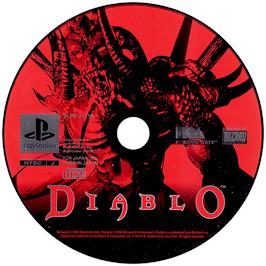 Artwork on the Disc for Diablo on the Sony Playstation.