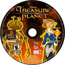 Artwork on the Disc for Disney's Treasure Planet on the Sony Playstation.
