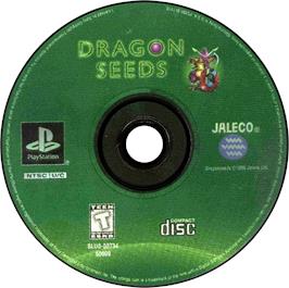 Artwork on the Disc for Dragon Seeds on the Sony Playstation.