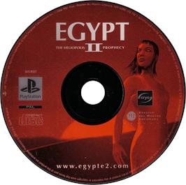 Artwork on the Disc for Egypt II: The Heliopolis Prophecy on the Sony Playstation.