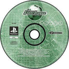 Artwork on the Disc for European Super League on the Sony Playstation.
