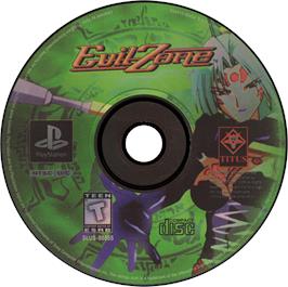 Artwork on the Disc for Evil Zone on the Sony Playstation.