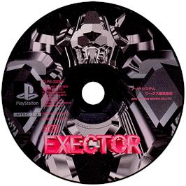 Artwork on the Disc for Exector on the Sony Playstation.