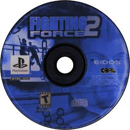 Artwork on the Disc for Fighting Force 2 on the Sony Playstation.