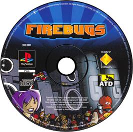 Artwork on the Disc for Firebugs on the Sony Playstation.