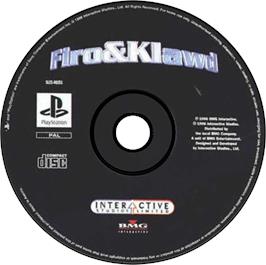 Artwork on the Disc for Firo & Klawd on the Sony Playstation.