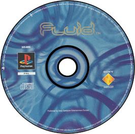 Artwork on the Disc for Fluid on the Sony Playstation.