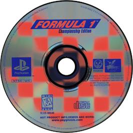 Artwork on the Disc for Formula 1 Championship Edition on the Sony Playstation.