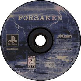 Artwork on the Disc for Forsaken on the Sony Playstation.