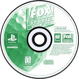 Artwork on the Disc for Fox Sports Golf '99 on the Sony Playstation.