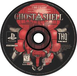 Artwork on the Disc for Ghost in the Shell on the Sony Playstation.