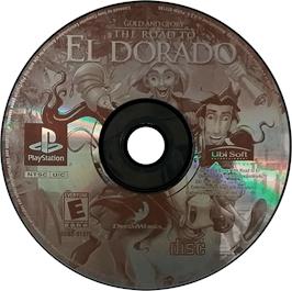 Artwork on the Disc for Gold and Glory: The Road to El Dorado on the Sony Playstation.