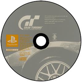 Artwork on the Disc for Gran Turismo on the Sony Playstation.