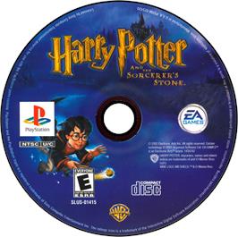 Artwork on the Disc for Harry Potter and the Sorcerer's Stone on the Sony Playstation.
