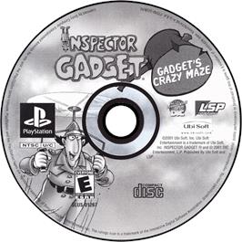Artwork on the Disc for Inspector Gadget: Gadget's Crazy Maze on the Sony Playstation.