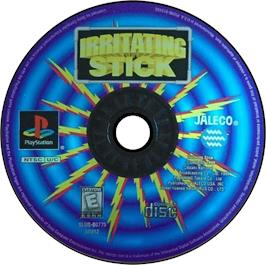 Artwork on the Disc for Irritating Stick on the Sony Playstation.