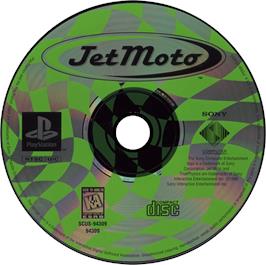 Artwork on the Disc for Jet Moto on the Sony Playstation.