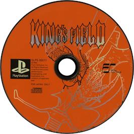 Artwork on the Disc for King's Field on the Sony Playstation.