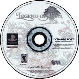 Artwork on the Disc for Legend of Mana on the Sony Playstation.