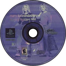 Artwork on the Disc for Mary-Kate And Ashley: Magical Mystery Mall on the Sony Playstation.