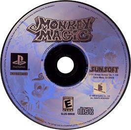 Artwork on the Disc for Monkey Magic on the Sony Playstation.