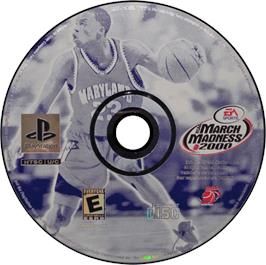 Artwork on the Disc for NCAA March Madness 2000 on the Sony Playstation.