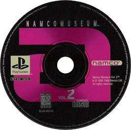 Artwork on the Disc for Namco Museum Vol. 2 on the Sony Playstation.