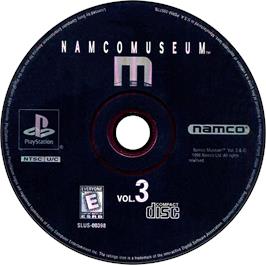 Artwork on the Disc for Namco Museum Vol. 3 on the Sony Playstation.