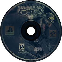 Artwork on the Disc for Nightmare Creatures II on the Sony Playstation.