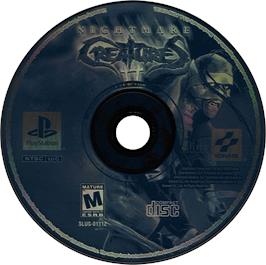 Artwork on the Disc for Nightmare Creatures II on the Sony Playstation.