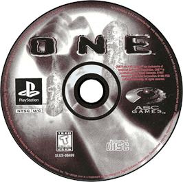 Artwork on the Disc for One on the Sony Playstation.