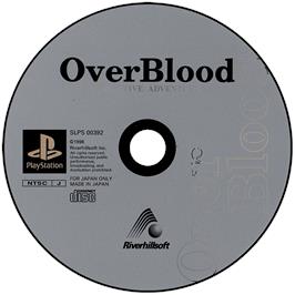 Artwork on the Disc for OverBlood on the Sony Playstation.