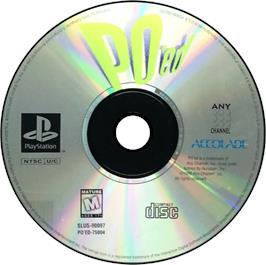 Artwork on the Disc for PO'ed on the Sony Playstation.