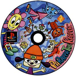 Artwork on the Disc for PaRappa the Rapper on the Sony Playstation.