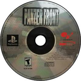 Artwork on the Disc for Panzer Front on the Sony Playstation.