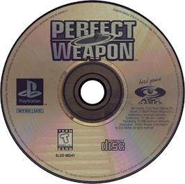 Artwork on the Disc for Perfect Weapon on the Sony Playstation.