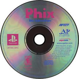 Artwork on the Disc for Phix: The Adventure on the Sony Playstation.