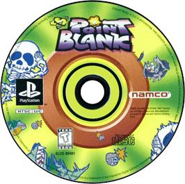 Artwork on the Disc for Point Blank on the Sony Playstation.