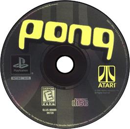 Artwork on the Disc for Pong: The Next Level on the Sony Playstation.
