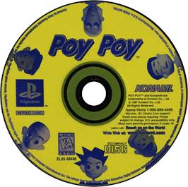Artwork on the Disc for Poy Poy on the Sony Playstation.