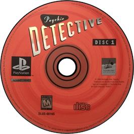 Artwork on the Disc for Psychic Detective on the Sony Playstation.
