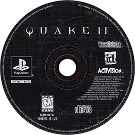Artwork on the Disc for Quake II on the Sony Playstation.