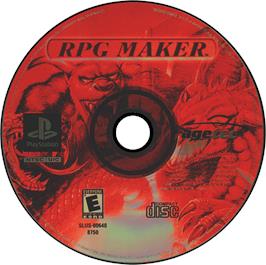Artwork on the Disc for RPG Maker on the Sony Playstation.