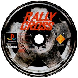 Artwork on the Disc for Rally Cross on the Sony Playstation.