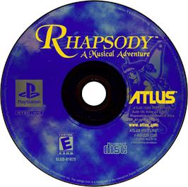 Artwork on the Disc for Rhapsody: A Musical Adventure on the Sony Playstation.