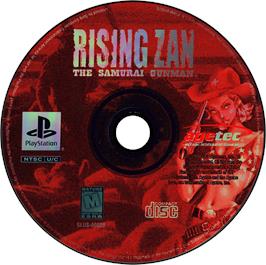 Artwork on the Disc for Rising Zan: The Samurai Gunman on the Sony Playstation.