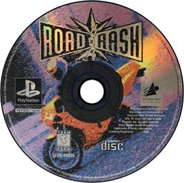 Artwork on the Disc for Road Rash: Jailbreak on the Sony Playstation.