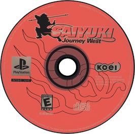 Artwork on the Disc for Saiyuki: Journey West on the Sony Playstation.