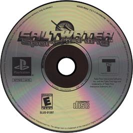 Artwork on the Disc for Saltwater Sportfishing on the Sony Playstation.